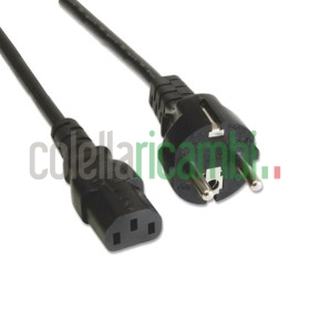 Cavo Alimentazione 3X0,75Mm, 2Mt Spina Shuko Iec Stufe a Pellet 14705007