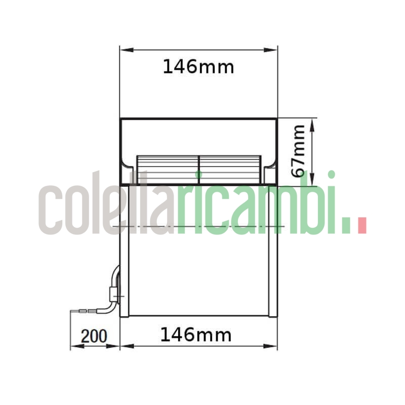 Ventilatore Centrifugo Ebm D2e097-Be01-02 - Senza Flangia - Portata 390Mq/H. 14706013