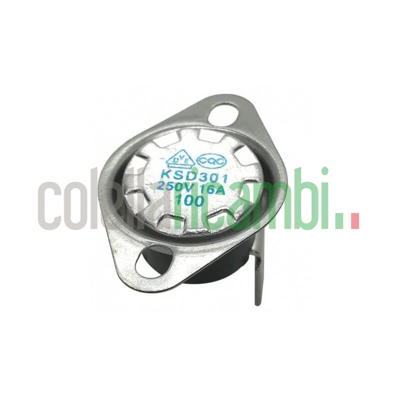 Termostato normalmente chiuso, scatto fisso a 160°C, fissaggio con ghiera. Ferro da Stiro 14704049