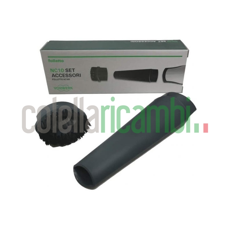 Aspirabriciole Vc100 Folletto Black con Set Accessori Nc10