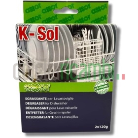 AXOR K-SOL Sgrassante per Lavastoviglie, 2 buste da 125gr