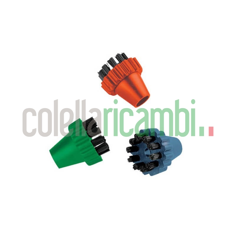 Set 3 Spazzolini colorati con filetto per Vaporetto, Lecoaspira, Mondial Vap, Unico Polti SLDB2375