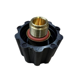 Tappo valvola 1/2 maschio completo di anello di contenimento e guarnizione in silicone
