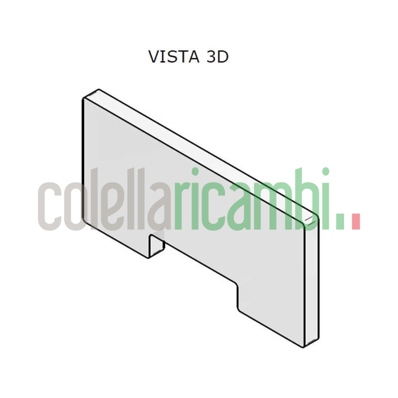 Vermiculite Sagomata 388X188x25mm Mcv009 Stufe a Pellet 14804050
