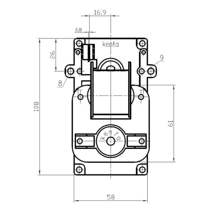 Motoriduttore Kenta K9115101 2,5Rpm H30 Stufe a Pellet 14702052
