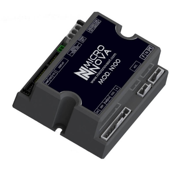 Scheda Micronova N100 Boxata - Per Stufe Aria - Per Display 14710011 -14710014 - 14710025 Stufe a Pellet 14710009