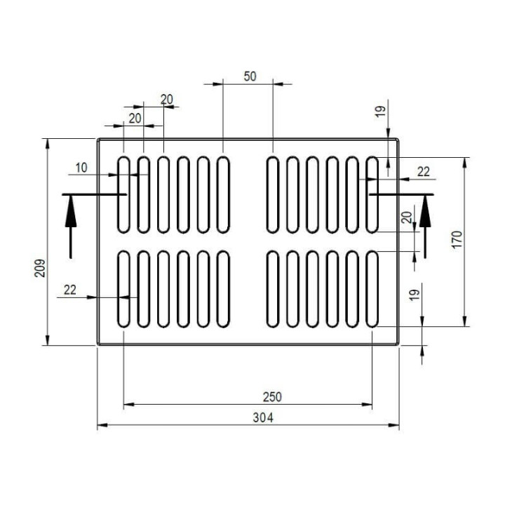 Vendita Griglia In Ghisa 304X209 Stufe a Pellet 14810022