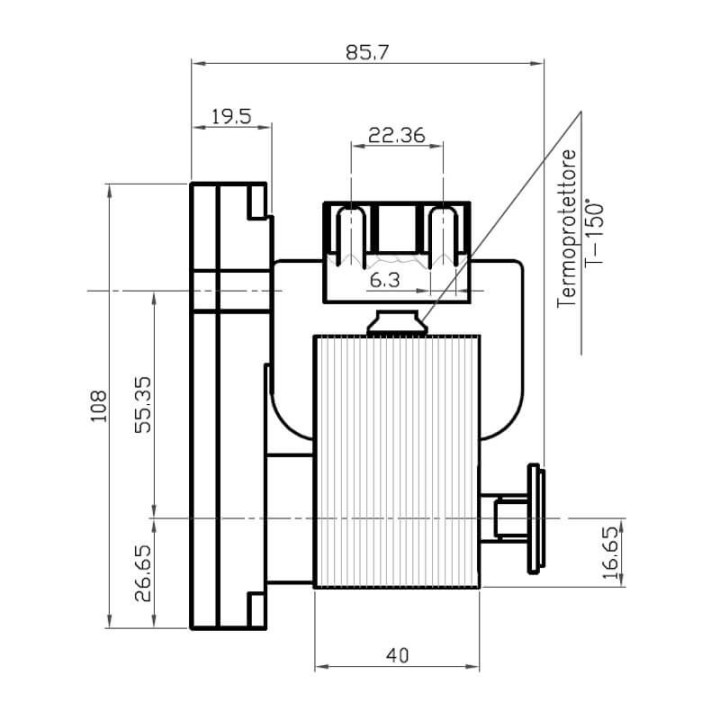 Motoriduttore Kenta K9117153 5Rpm H40 Stufe a Pellet 14702054