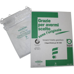 Sacchetti Originali Vorwerk Folletto Super Filtrello VK135 VK136 (6 PZ)