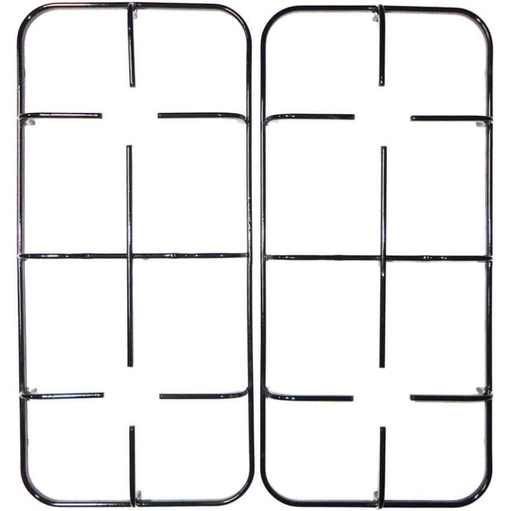 Nardi Kit 2 griglie in ferro smaltato nero lucido 456 x 213 mm. per cucina piano cottura 4 fuochi a gas