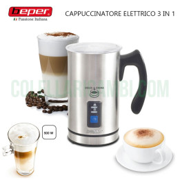 Schiumalatte Cappuccinatore Elettrico in Acciaio Dolce Crema Beper 90.515