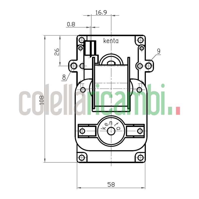 Motoriduttore Kenta K9117157 5Rpm H40 Stufe a Pellet 14702056