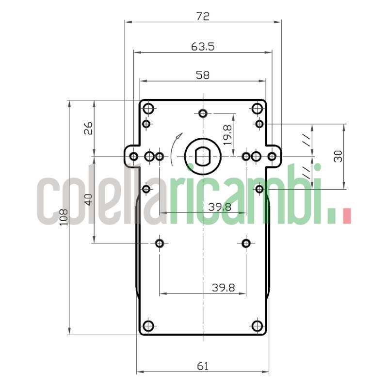 Motoriduttore Kenta K9117157 5Rpm H40 Stufe a Pellet 14702056