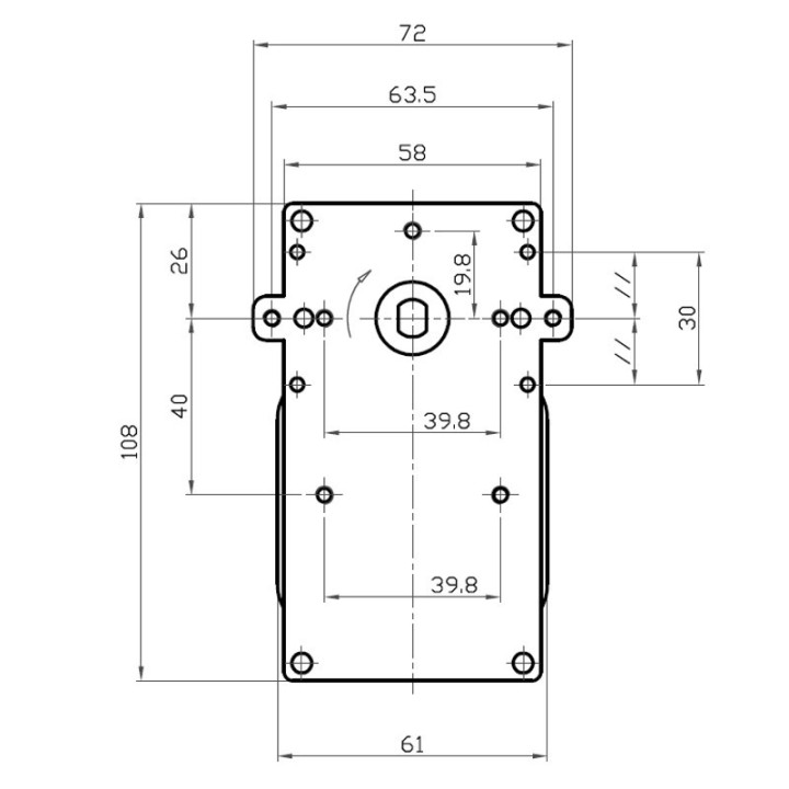Motoriduttore Kenta K9117157 5Rpm H40 Stufe a Pellet 14702056