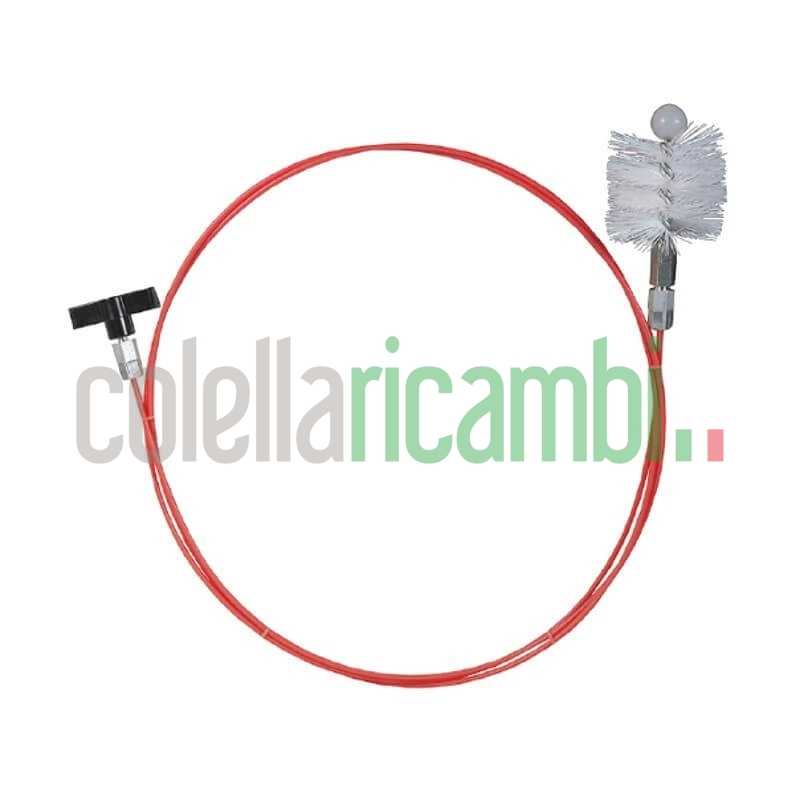 Kit Per Pulizia Canne Fumarie Composto Da Asta Flessibile, Manopola In Plastica E Scovolo In Nylon 14805005