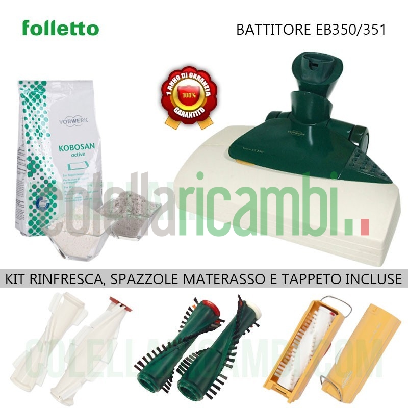 Battitappeto Folletto EB350 EB351 Rigenerato Originale Vorwerk