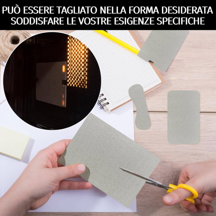 Piastra di Mica per Onde per Microonde 30x30 cm Mica per Microonde Piastre a Microonde Foglio Universale
