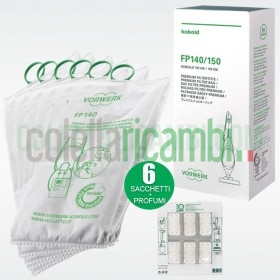 Sacchetti Originali Vorwerk Filtrello Premium FP140 FP150 per Folletto VK140 VK150