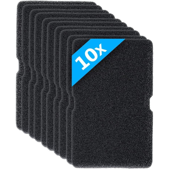 Kit 10 Pezzi Filtro Spugna Evaporatore a Magliatura Larga, Compatibile con Asciugatrice Beko Smeg