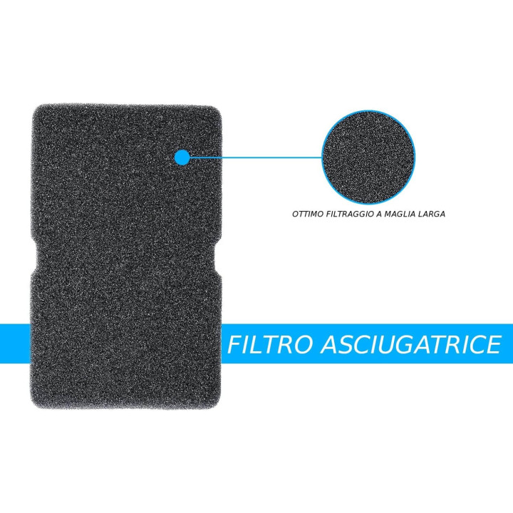 Kit 10 Pezzi Filtro Spugna Evaporatore a Magliatura Larga, Compatibile con Asciugatrice Beko Smeg