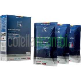 Pulitore detergente sgrassante in busta per lavastoviglie 45gr. Bosch Siemens Neff Gaggenau NEW 00312193
