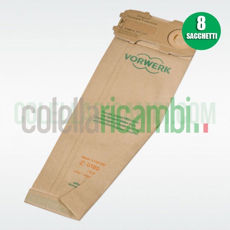 Sacchetti Originali Vorwerk Folletto VK120 121 122 (8 PZ)