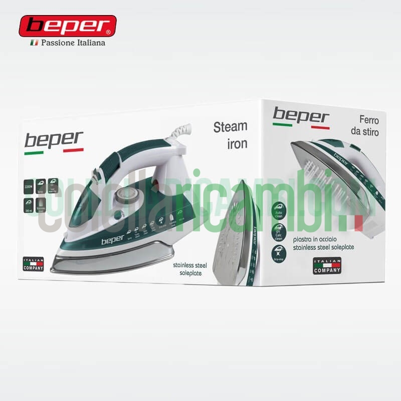 Ferro Da Stiro in Acciaio Ottanio Multifunzione 2200W Beper