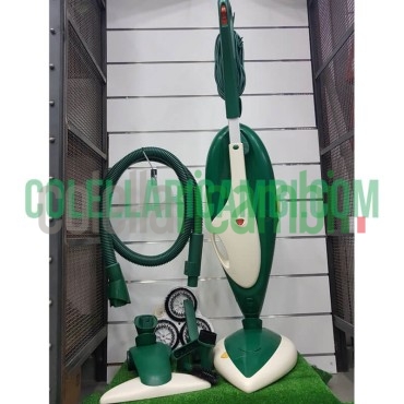 Aspirapolvere Vorwerk Folletto VK135 + Lucidatrice Cuore PL515 e Tubo Accessori Rigenerato Originale con Garanzia