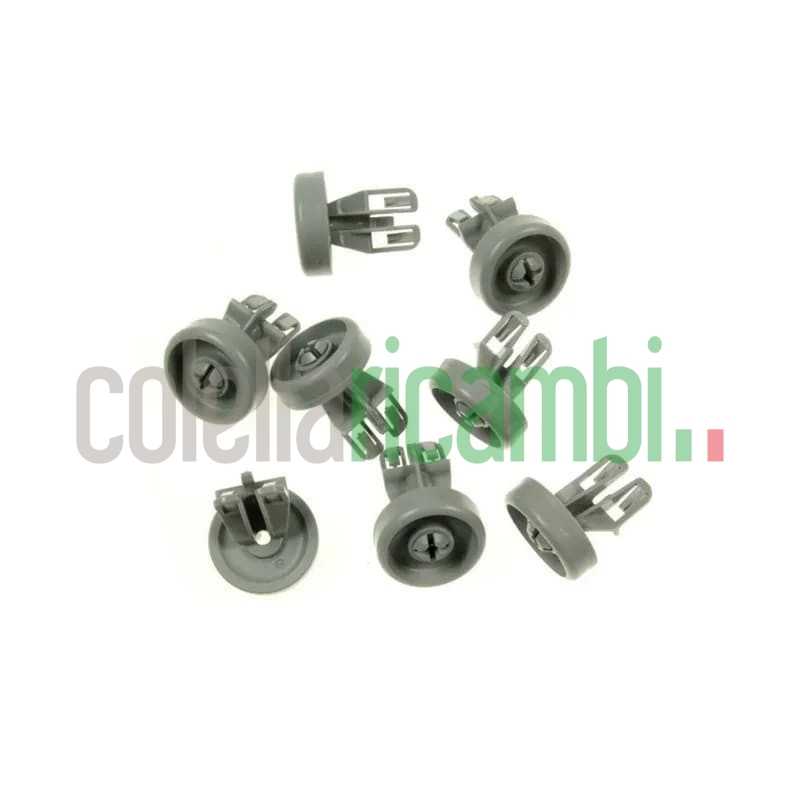 Kit 8Pz Ruote Per Cestello Inferiore Lavastoviglie Bauknecht 481252888112