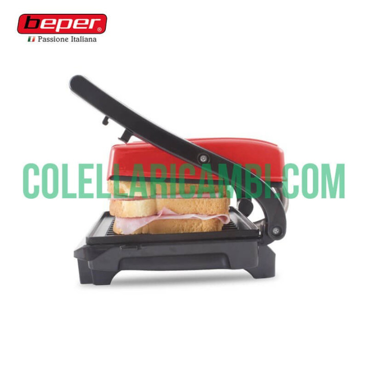 Tostiera Deluxe Elettrica con Piastra Regolabile 700W Beper 90.604