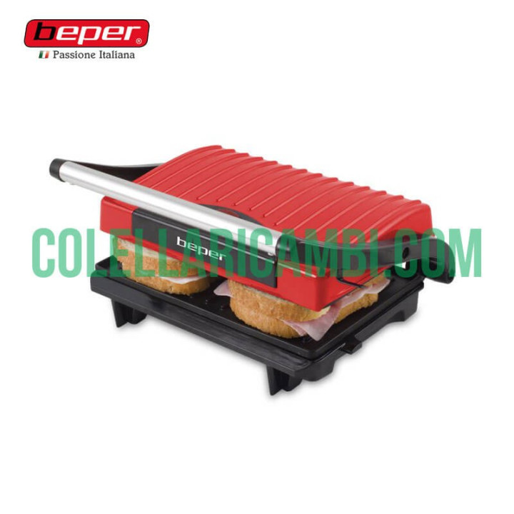Tostiera Deluxe Elettrica con Piastra Regolabile 700W Beper 90.604