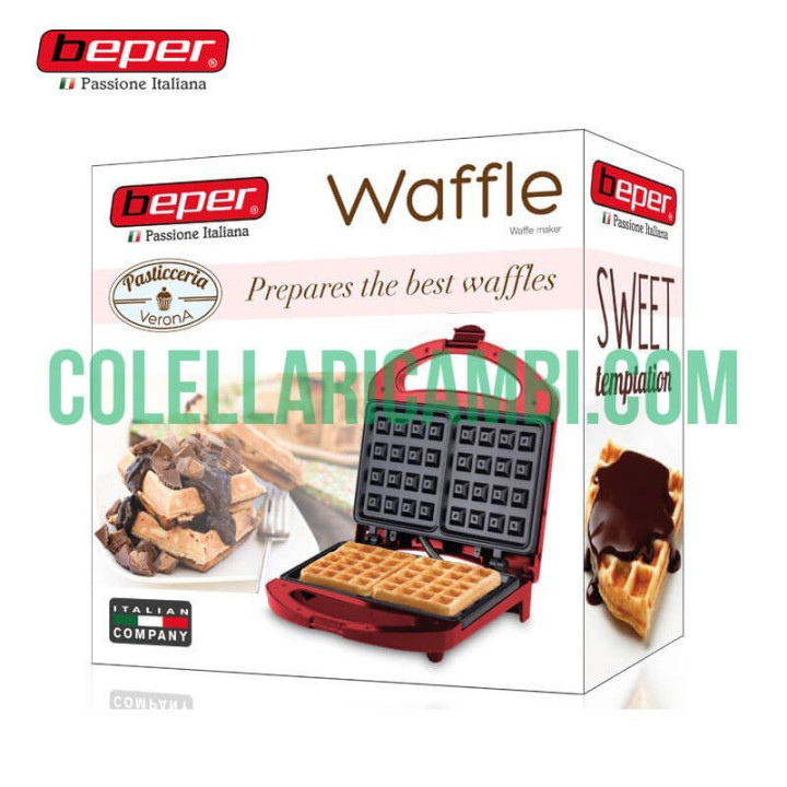 Macchina Piastra in Alluminio per Waffle Beper 90.497R